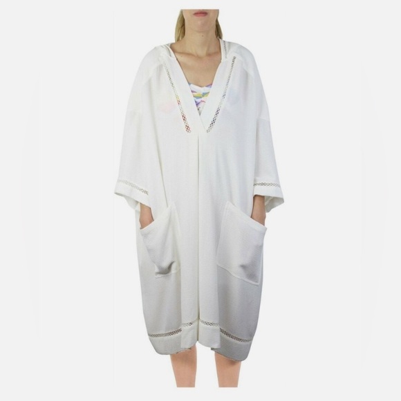 Free People White Shift Dress with Pockets - Picture 1 of 5